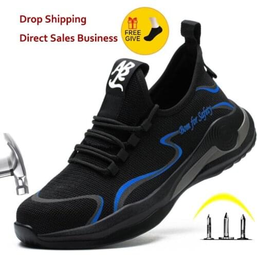 Indestructible Ryder Shoes Men and Women Steel Toe Cap Work Safety Shoes Puncture-Proof Boots Lightweight Breathable Sneakers