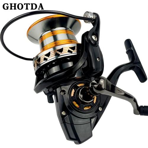 New 4.0:1 Spinning Reel Max Drag 30Kg 13BB Carp Fishing Reel 9000-12000 Aluminium Spool Spinning Saltwater Wheel
