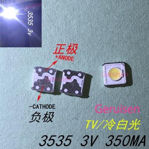 Wholesale 1000PCS Samsung LED TV Backlight SMD 1W 3537 3535 SMD LED Cool White 3V 300ma For Samsung TV Repair
