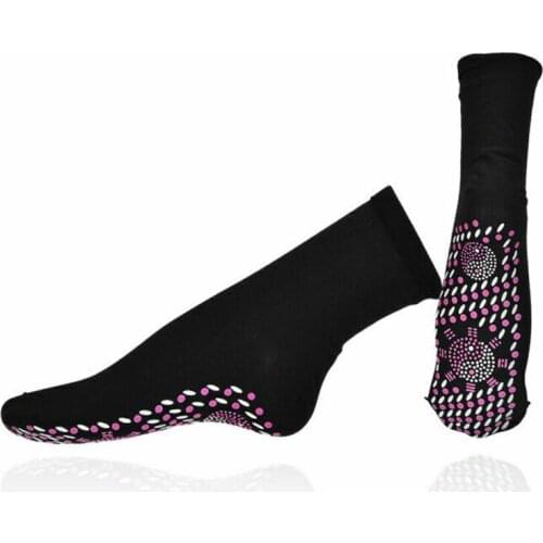 Silicone Massage Socks Heating Health Care Middle Tube Socks Men Women For Indoor Warm Foot Protection