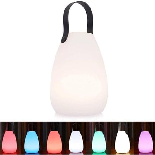 USB Remote Control Colorful Atmosphere Silicone Portable Night Light For Indoor /Outdoor Use Colorful Light Night Light