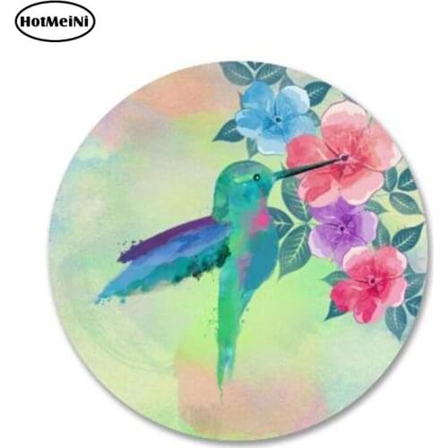 HotMeiNi 13cm x 13cm Personality Cartoon Hummingbird Vinyl Sticker Graphic Art Car Sticker Waterproof Car Styling Decal