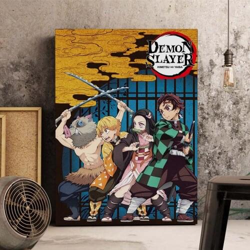 Japanese anime Demon Slayer: Blade HD Canvas Cafe Creative Wallpaper Interior Decoration
