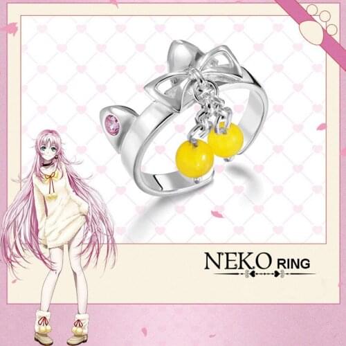 Anime K Project S925 Sterling Sliver Ring Suoh Mikoto Neko Costume Accessory Women Jewelry Birthday Gifts For Girls Girlfriend