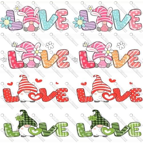 1" Cute Cartoon Halloween/Christmas Gnomes Printed Custom Ribbons for DIY Crafts Hair Bow Lanyard/Satin /Grosgrain Ribbon CA282