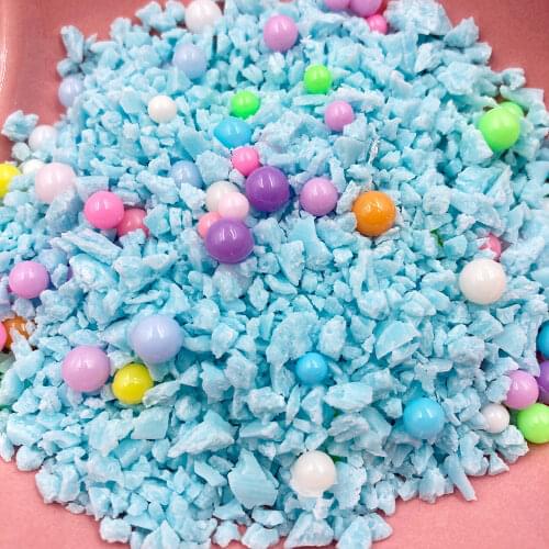 100g Simulation Chocolate Chips Candy Beans Polymer Clay Sprinkles for Craft DIY Fake Cake Dessert Mud Decoration Toys for Kids