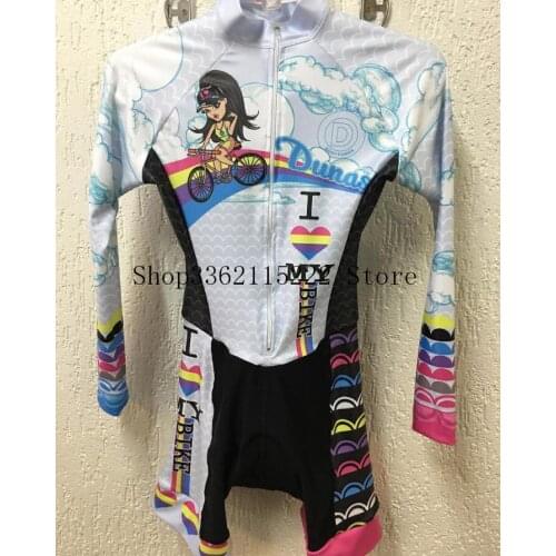 2020 Pro Team Triathlon Suit Womens long sleeve shorts custom Cycling Jersey Skinsuit Jumpsuit Maillot Cycling Ropa ciclismo