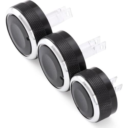 3pcs/set Car styling Air Conditioning heat control Switch knob AC Knob car accessories For Nissan Tiida NV200 Livina Geniss