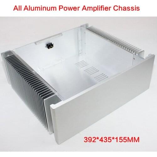 392*435*155MM DIY All-aluminum Power Amplifier Chassis WA85 Pure Rear Stage Class A Case Power Supply Shell Amplifier Enclosure