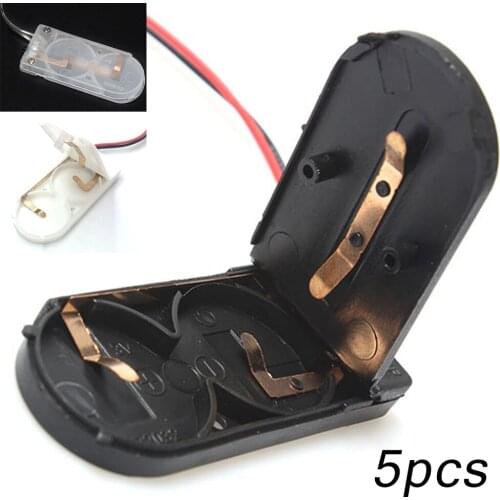 5pcs CR2032 Button Coin Cell Battery Socket Holder Case Cover With ON/OFF Switch 3V x2 6V Cell Battery Storage Box