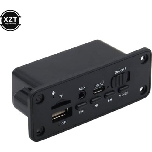 5V Bluetooth MP3/WMA/WAV Decoder Board Audio Module 2*3W Amplifier Wireless USB SD TF Radio AUX FM MP3 Player For Car Accessary