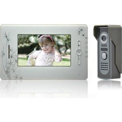 7 Inch LCD Display 600TVL Zinc Alloy Camera Video Door Phone