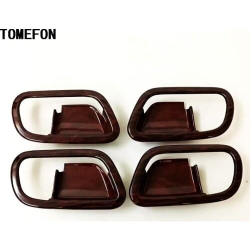 Wood Pattern Accessories For Nissan Armada Patrol Royale Nismo Infiniti QX56 QX80 Y62 2010-2018 ABS Inner Door Handles Bowl