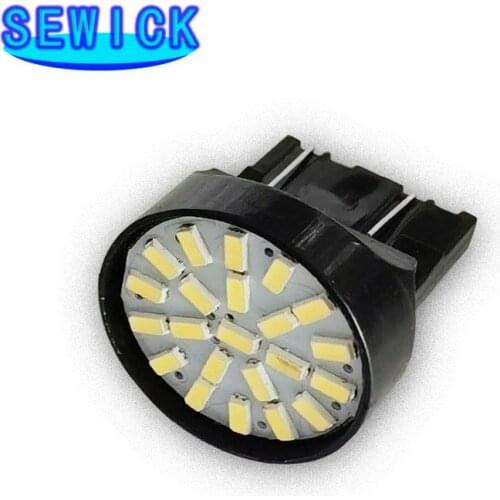 500x T20 LED 7443 7440 W21/5W 3014 1206 22 SMD car reversing backup lamp stop brake light turn steering direction indicator lamp