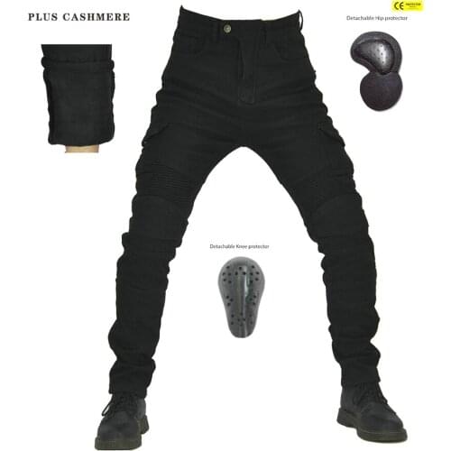 Plus velvet warm and windproof jeans motorcycle jeans motorcycle jeans racing pants motorcycle equipment jeans