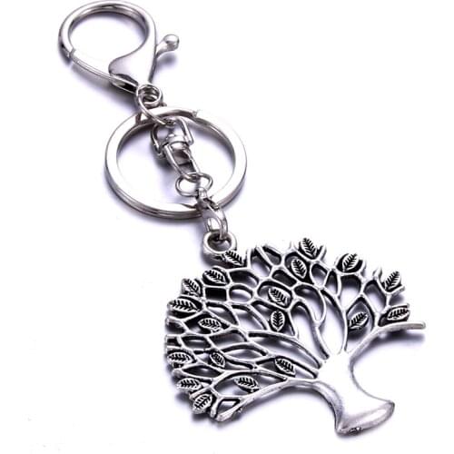 Tree of Life shape keychain handmade stainless steel gift private custom for lovers friends a variety of styles