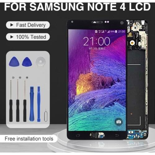 Catteny 5.7inch Note 4 Display For Samsung Galaxy N910 Lcd With Touch Panel Screen Digitizer N910F Assembly Free Shipping