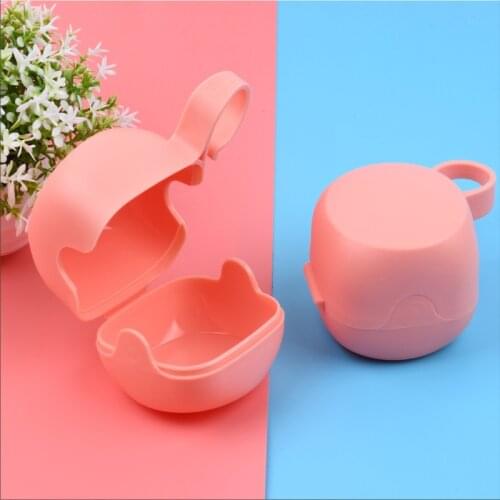 Portable Pacifier Box Soother Container Plastic Holder Travel Dust Cover Teether Storage Case hot