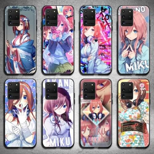 Cartoon Anime Miku Nakano Phone Case For Samsung Galaxy S21 Plus Ultra S20 FE M11 S8 S9 plus S10 5G lite 2020