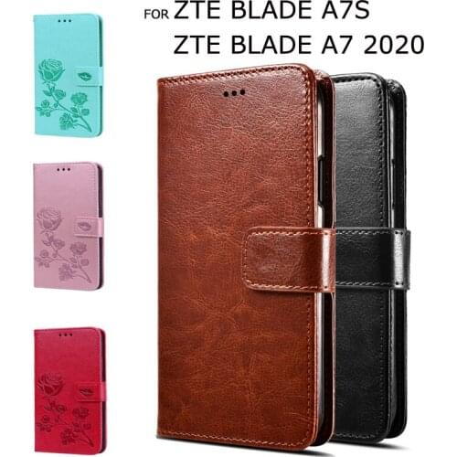 Flip Wallet Case For ZTE Blade A7s Premium Phone Case Wallet Pouch Case For ZTE Blade A7 2020 PU Leather Capas Cover Fundas