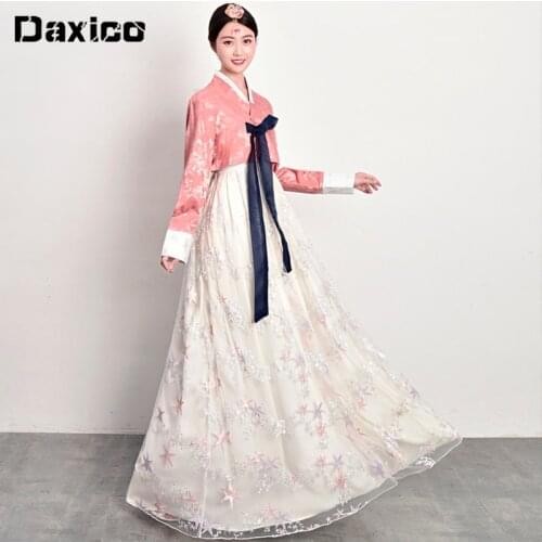 Palace Korean Traditional Costume for Women Elegant Hanbok Palace Korea Wedding Oriantal Stage Dance Costume