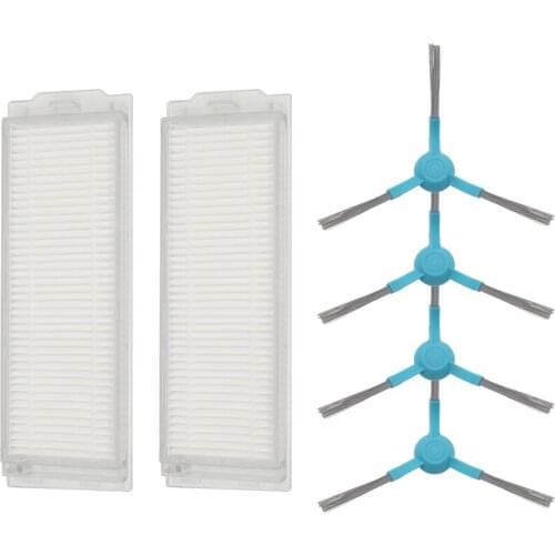 HEPA Filter side Brush Mop Pads Cloth for Cecotec Conga 3290 3490 3690 Vacuum Cleaner Spare Parts Side brush Proscenic m7