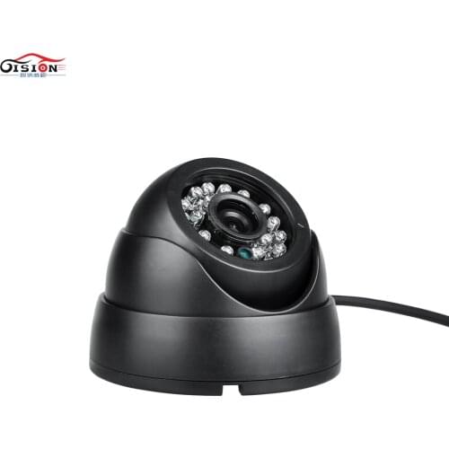 Free Shipping 600TVL Indoor CCD Car Camera Plastic Dome 4 Pin Night Vision IR Vehicle Camera For Bus Taxi Truck Boat