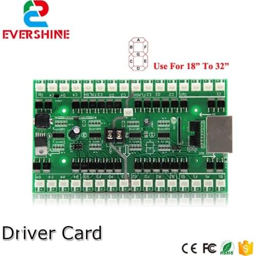 4/5/6 Numbers Driver Card Use For 18 inch to 32 inch LED Digital Number Module Gas Oil Price LED Sign Control Card