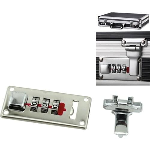 Luggage combination lock zinc alloy Embedded password locking of leather Cosmetic case wooden box suitcase anti-theft security