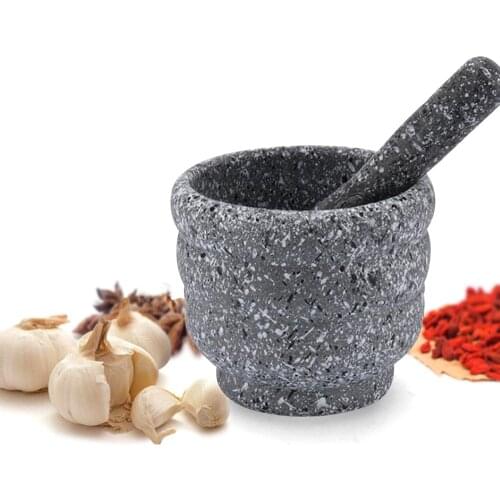 Mortar Pestle Spice Crusher Resin Bowl Press Bowl Kitchen Tools Spice Pepper Crusher Herbs Grinder Garlic Mixing Bowl 2