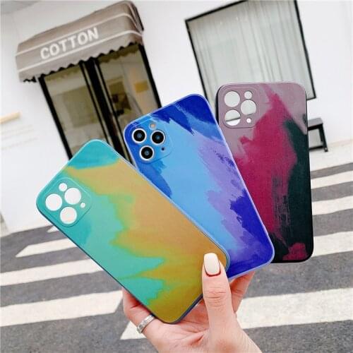 Fashion Abstract painting phone case for iphone 12 12Pro Max 11 11Pro XR X XS Max SE2020 7 8 Plus silicone case Protective cover
