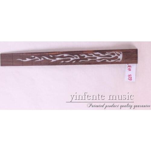 New high Quality 1 x 24.75"electric Guitar Fretboard electric guitar rose Wood Fretboard Parts15# inlay