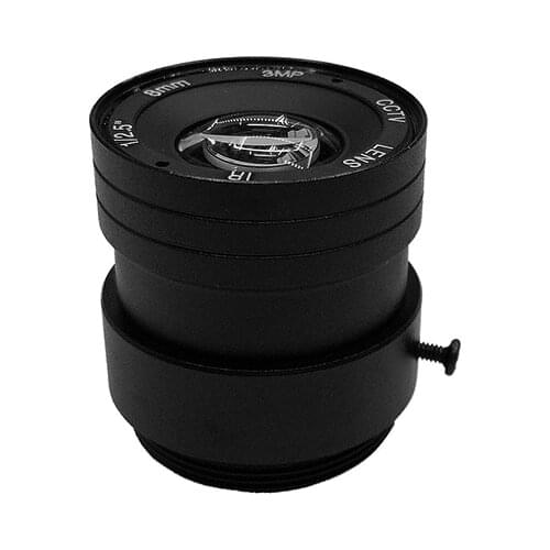 8 mm CS mount Fixed Lens 43 Degrees 3MP Megapixels HD CCTV Lens for H.265/H.264 IP CCTV System IP Security Camera SL-8014MP