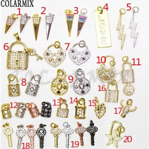 8 pieces Tiny charm necklace Free collocation pendants necklace Zircon accessories fashion zircon jewelry for women 5800