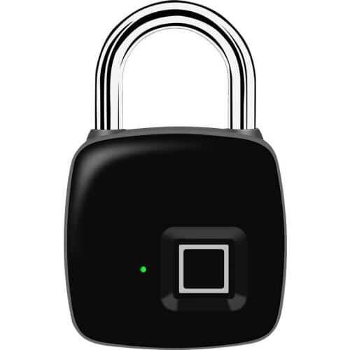 Bluetooth Rechargeable Smart Lock Keyless Fingerprint Lock IP66 Waterproof Anti-Theft Security Padlock Door Luggage Case Lock