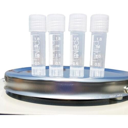 Plastic Test Tube Centrifuge tube 1.8ml Test Lab Tubes ( Various colors available ) (White)