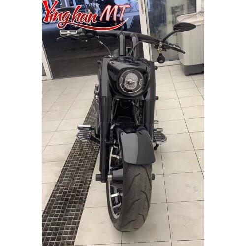 2" Flat Handlebar Drag Bar For Harley Softail Fat boy Breakout Heritage Deluxe FlsSlim 95-21