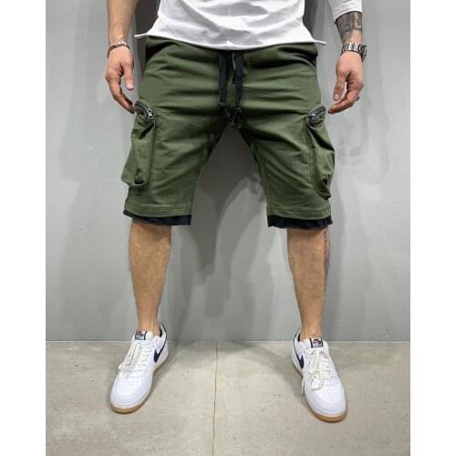 Fashionable Mens Knee Length Cotton Shorts Mens Loose Shorts Fitness Fitness Joggers Durable Summer Shorts Pants Sportswear
