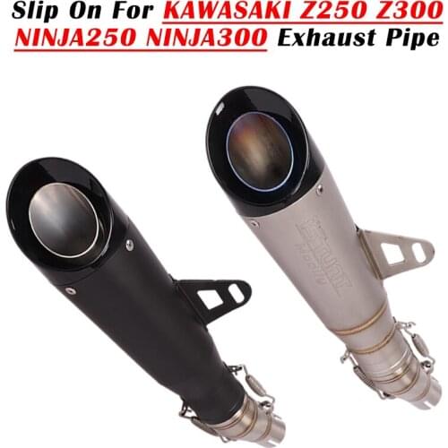 Slip On For Kawasaki Ninja 250 300 Ninja250 Z250 Z300 2012-2016 year Motorcycle Exhaust Escape Modified Muffler Middle Link Pipe