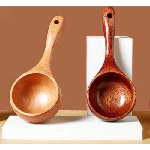 Tablespoons Large Wood Spoon Long Handled Wooden Soup Spoon Ladle Big Dessert Spoon Big DinnerTablespoon Big Soup Spoon Long