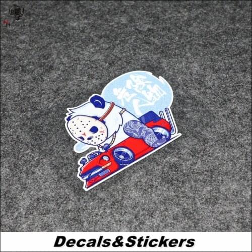 NO.L283 Panda Drift Dangerous Character 3M Reflective Modified Stickers Car Glass Waterproof Decals Racing Motorcycle Motocross