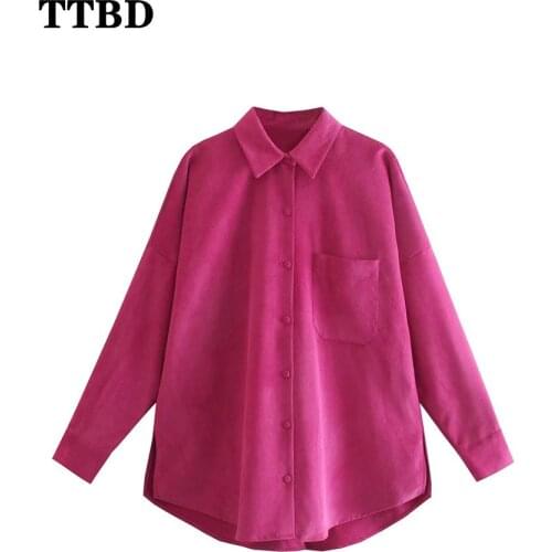 Женские вельветовые рубашки TTBD China At AliExpress