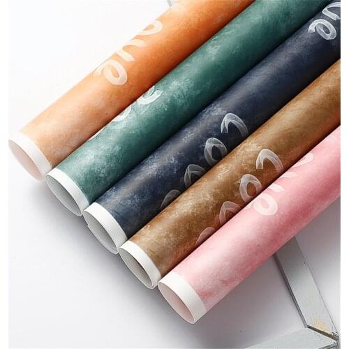 20pcs LOVE Letter Flower Wrapping Paper Creative Gift Wrapping Paper Florist Supplies