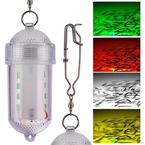 1pc 13x 5.6cm 12 LED Lamp BeadsWaterproof Portable mini PlasticLuminous LED Deep Sea Fishing Light Multi-Color High Bright Lamp