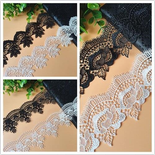 19 Yards Exquisite Embroidery Lace Ribbon Necklace Material DIY Patchwork Dress Garment Needlework Sewing Accessories 232