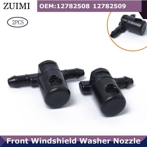 2PCS Front Windshield Washer Nozzles 12782508 12782509 For 09-18 Opel Astra/ Corsa/Zafira Replaces OEM:12782508 Spray Jet K