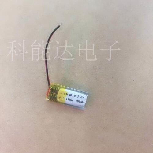 3.7V polymerized lithium battery 360819 50MAH Bluetooth headset MP3 MP4 Bluetooth small toys small audio