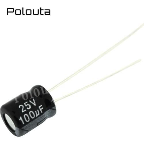 50 Pcs/lot Polouta In-line Direct Plug Aluminium Electrolysis Capacitor Components 1UF 50/400 V Plug Capacitors Kits