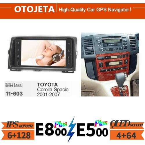 For TOYOTA Corolla Spacio 2007 Car Radio Navigation Android10 2din GPS Multimedia Player 6GB Ram Autoradio Stereo With Frame