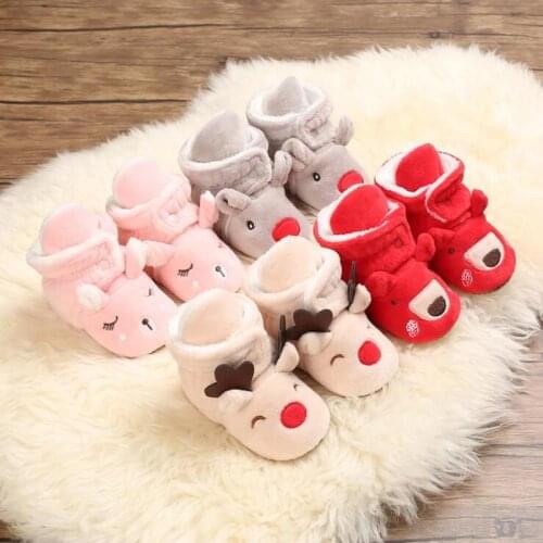 2020 Warm Newborn Toddler Boots Winter First Walkers baby Girls Boys Shoes Soft Snow Booties for 0-18M